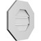 Ekena Millwork Octagonal Surface Mount PVC Gable Vent: Functional, w/ 3-1/2"W x 1"P Standard Frame, 16"W x 16"H GVPOC16X1601SF - alternate 4